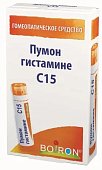 Пумон гистамине С15 гомеопатический монокомпонентный препарат животного происхождения гранулы гомеопатические 4 гр, Буарон Лаборатория