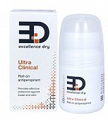 ED Excellence dry (Экселленс Драй) ultra clinical антиперспирант роликовый, 50 мл, Арома Пром, ООО